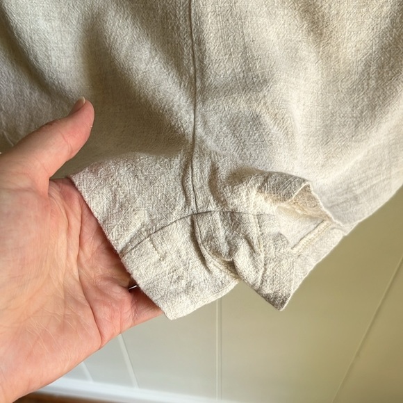 Princess Polly Tan Beige Boho Casual Linen Beach V-Neck Romper Jumpsuit Sz 2 - Picture 13 of 13